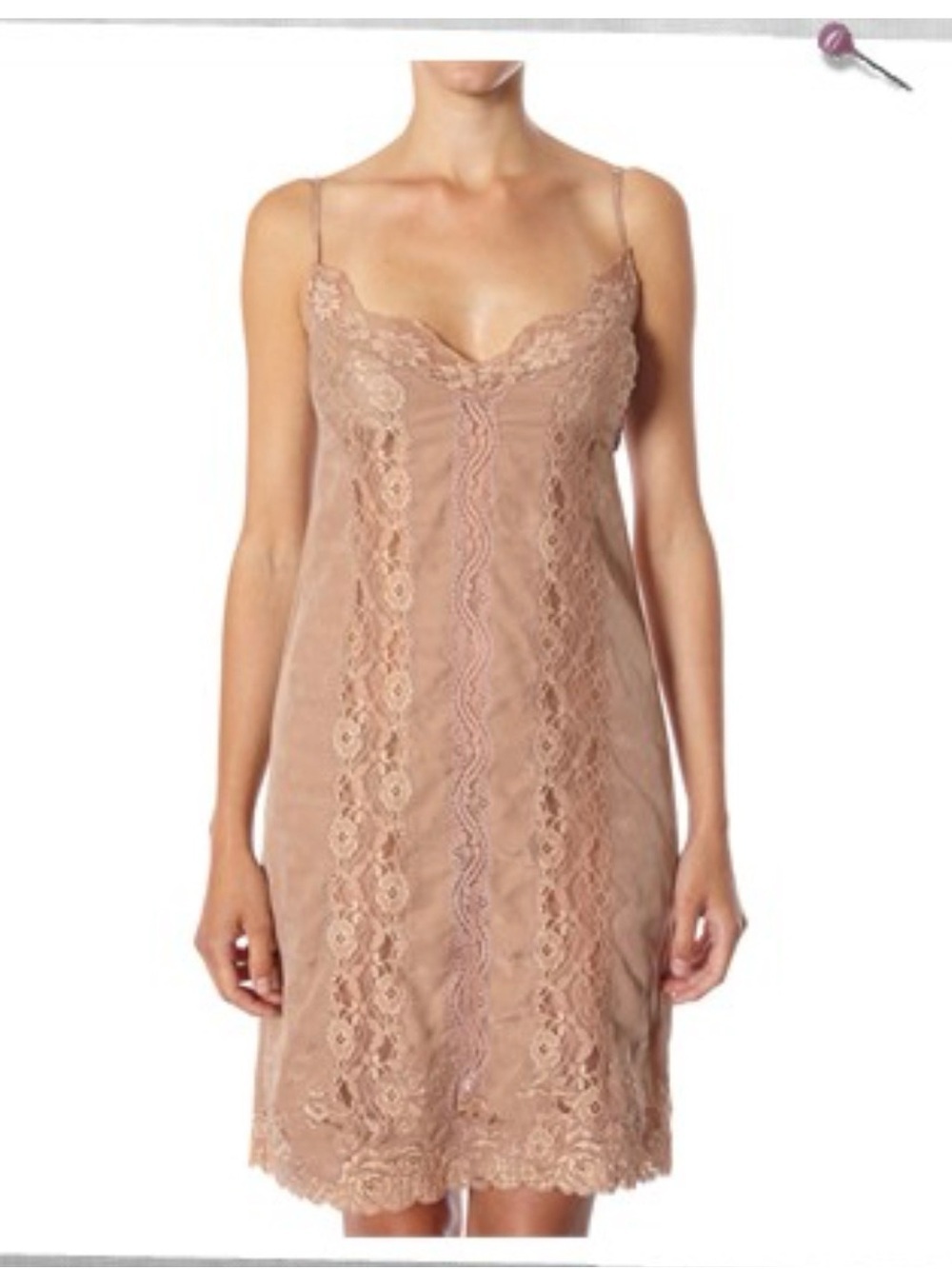 Odd Molly sz 1 small DAREME 100% Silk Lace Slip  Dress ~ NEW WITH TAG
